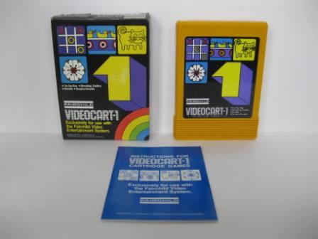 Videocart-1 (CIB) Tic-Tac-Toe/Shooting/Doodle - Fairchild Game
